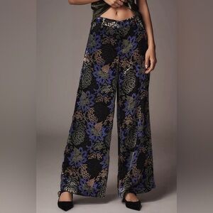 NWT Anthropologie low-rise printed pleated pant (8P)